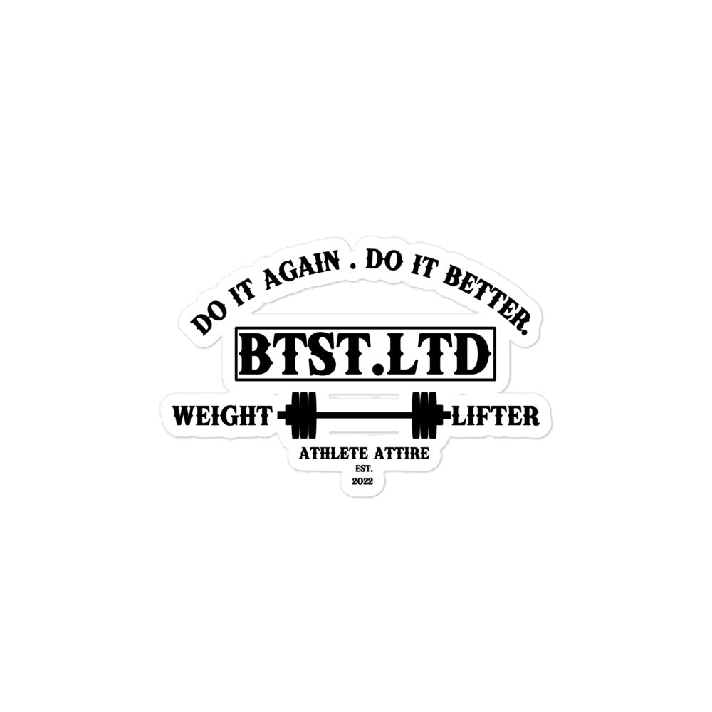 BTST.Ltd Weightlifter Sticker