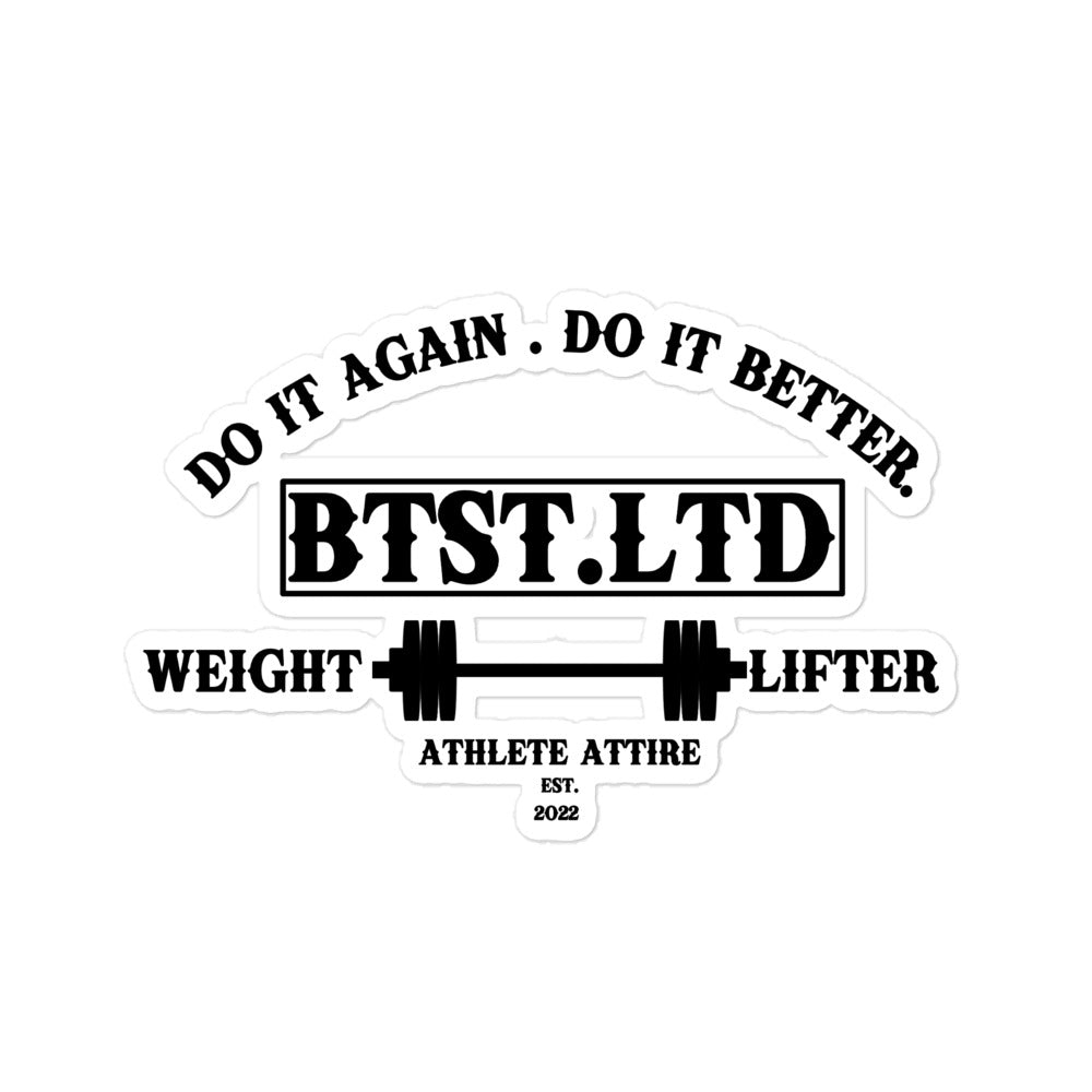 BTST.Ltd Weightlifter Sticker